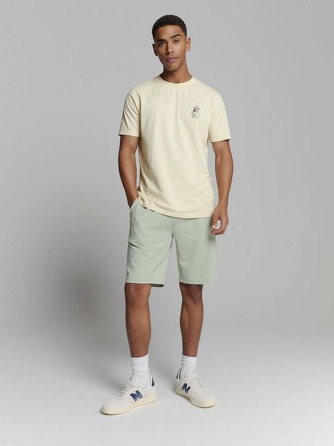 No Excess T-shirt No-Excess T-Shirt Slub Placed Prints Ecru