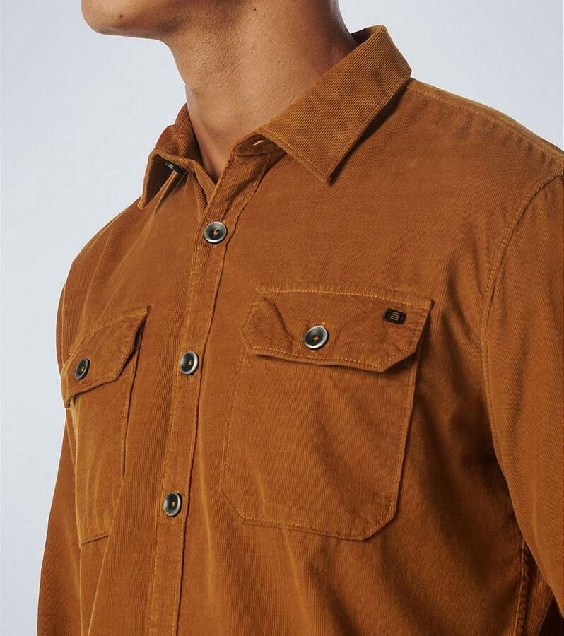No Excess Overhemd Corduroy Caramel - Foto 2