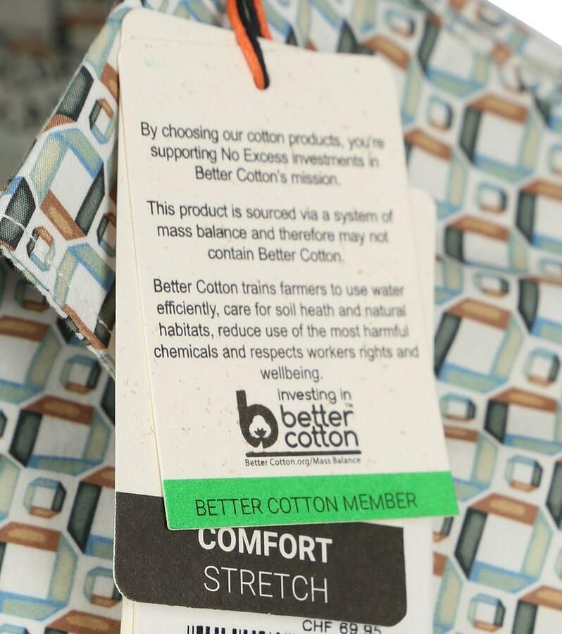 No Excess Overhemd Lange Mouw Overhemd Groen Multicolour Print - Foto 2