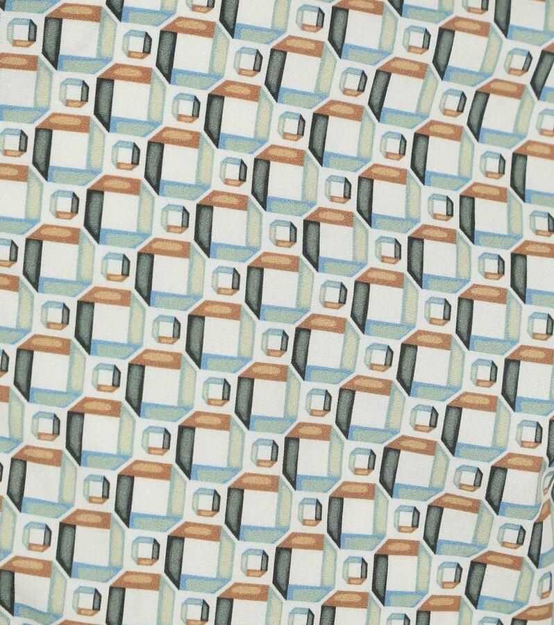 No Excess Overhemd Lange Mouw Overhemd Groen Multicolour Print - Foto 3