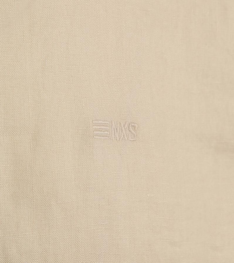 No Excess regular fit overhemd Granddad met logo cement - Foto 2