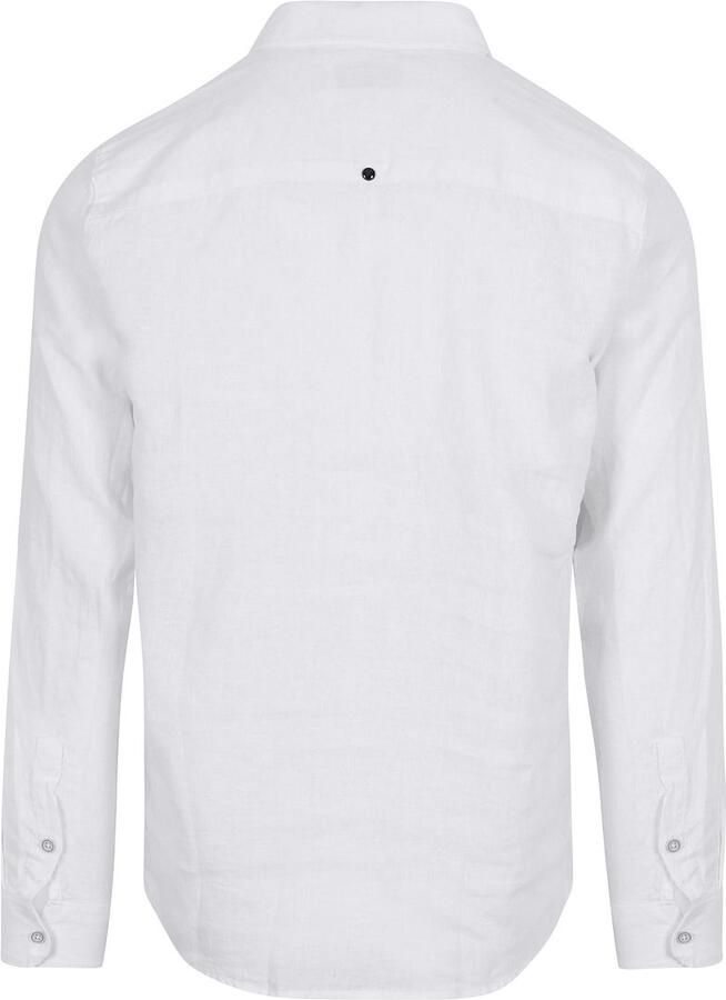 No Excess Overhemd Lange Mouw Overhemd Linnen Wit - Foto 3
