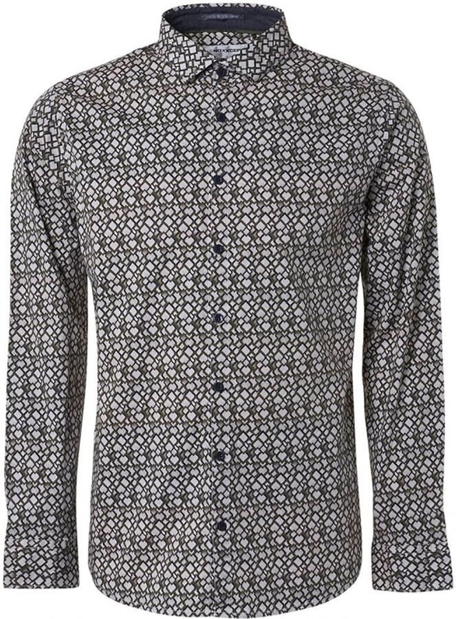 No Excess Overhemd Print Groen