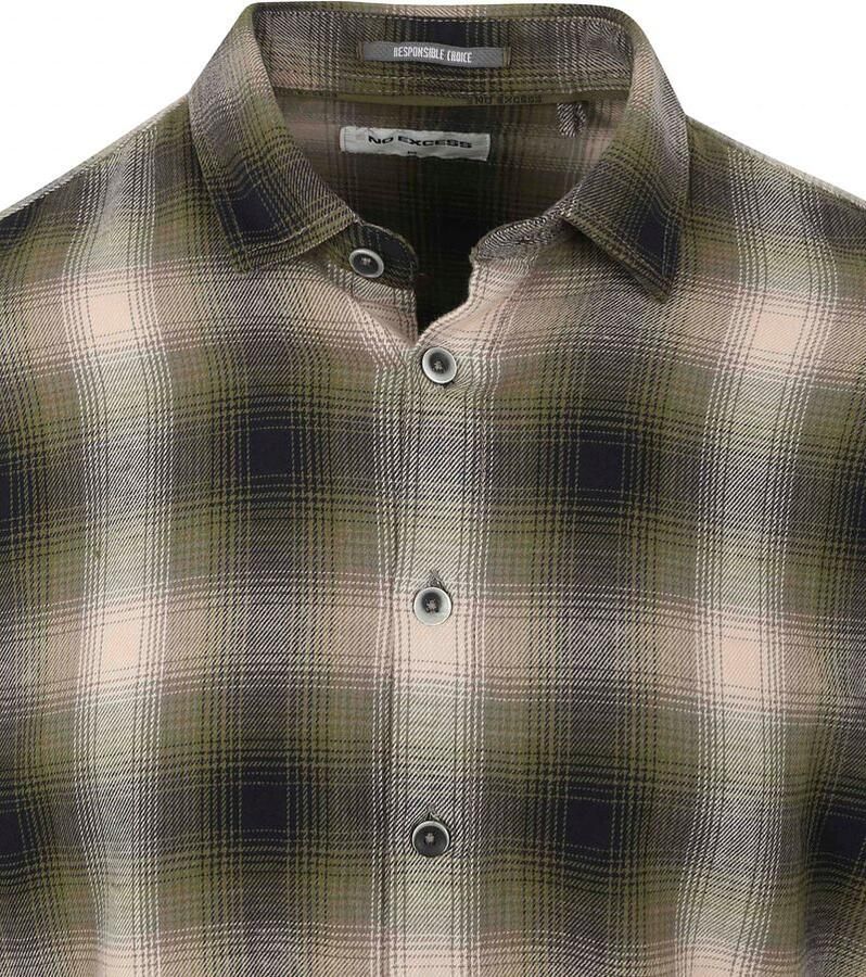 NO EXCESS Regular fit vrijetijdsoverhemd van katoen