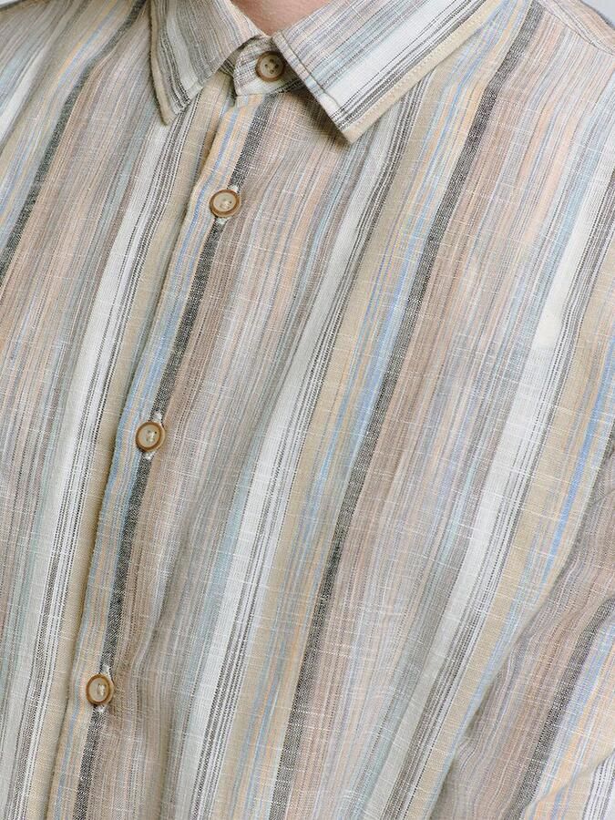 No Excess Overhemd Streep Beige - Foto 5