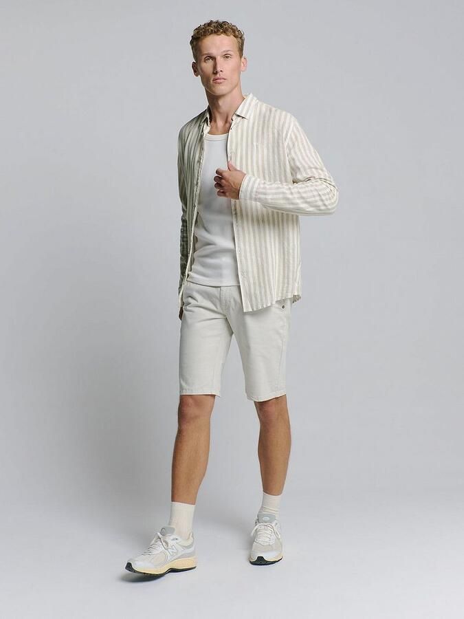 No Excess Overhemd Stripes Beige - Foto 2