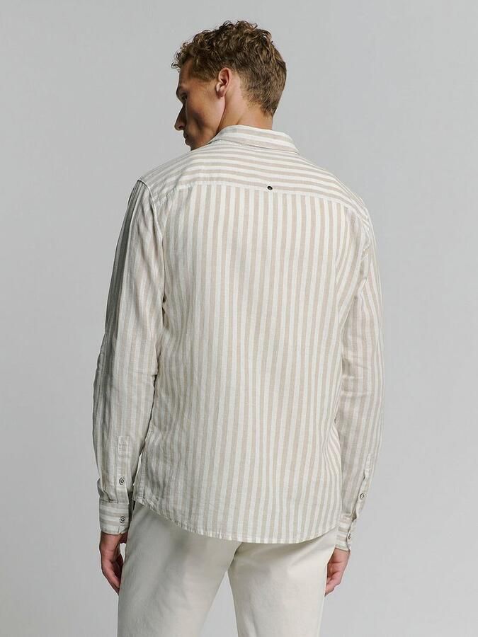 No Excess Overhemd Stripes Beige - Foto 4