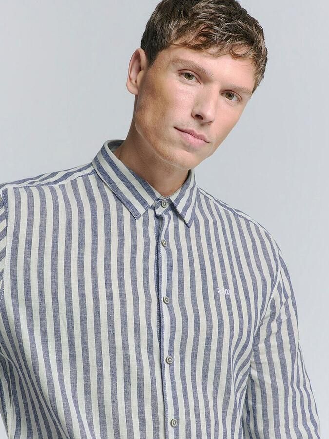 No Excess Overhemd Stripes Blauw - Foto 3