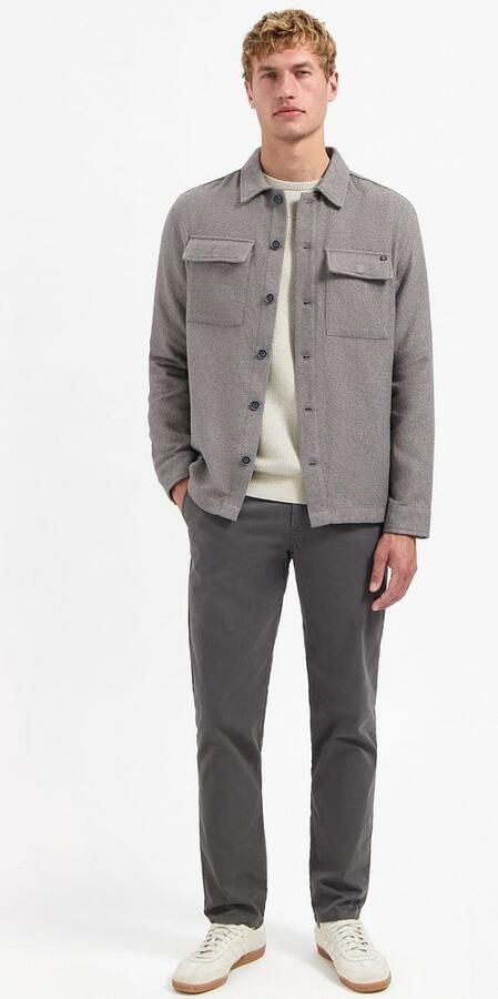 No Excess Overshirt Bouclé Grijs