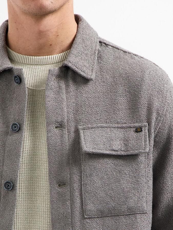 No Excess Overshirt Bouclé Grijs - Foto 3
