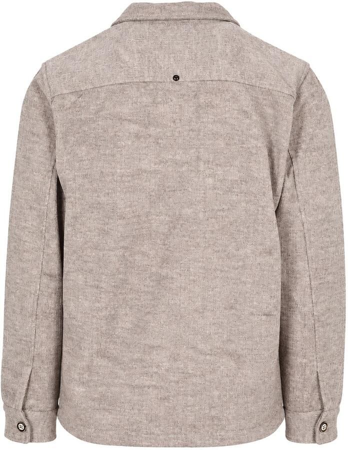 No Excess Onderhemd Overshirt Full Button Jacquard Greige - Foto 2