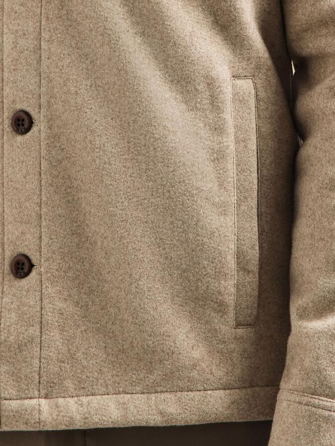 No Excess Onderhemd Overshirt Melange Beige - Foto 5