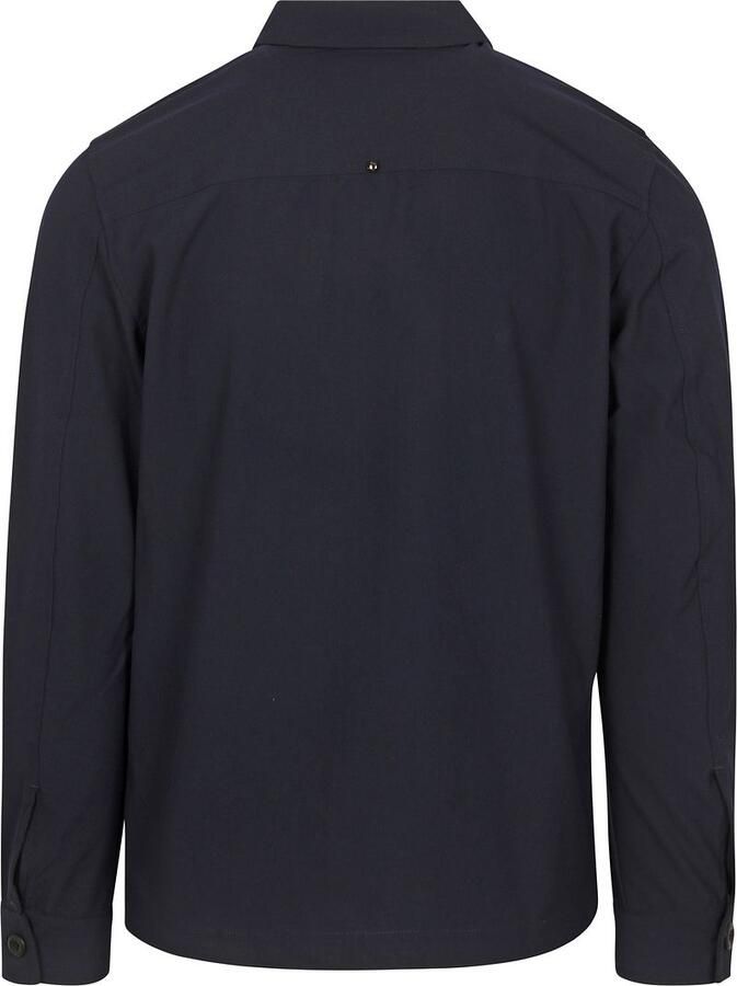 No Excess regular fit overshirt donkerblauw