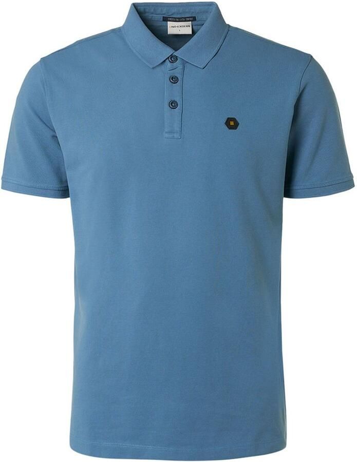 No Excess Polo pique kledingstuk Blauw Heren - Foto 3