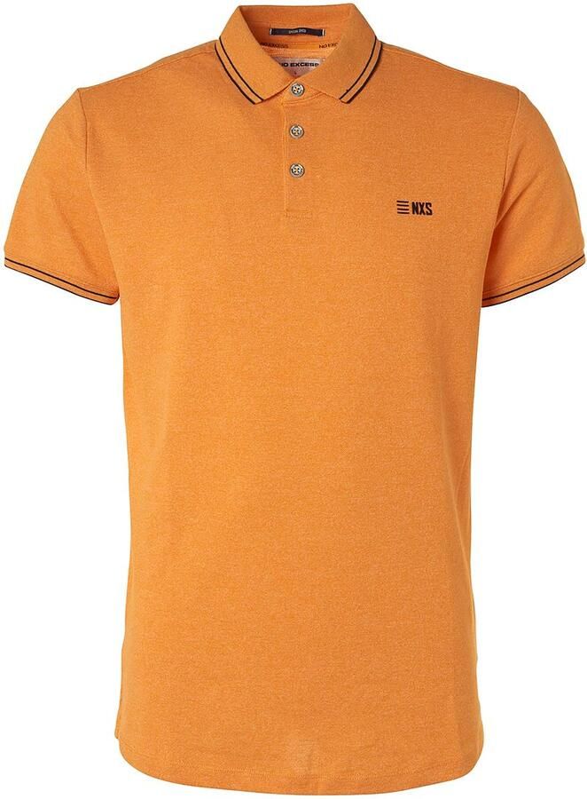 No Excess Polo Garment Dye Geel