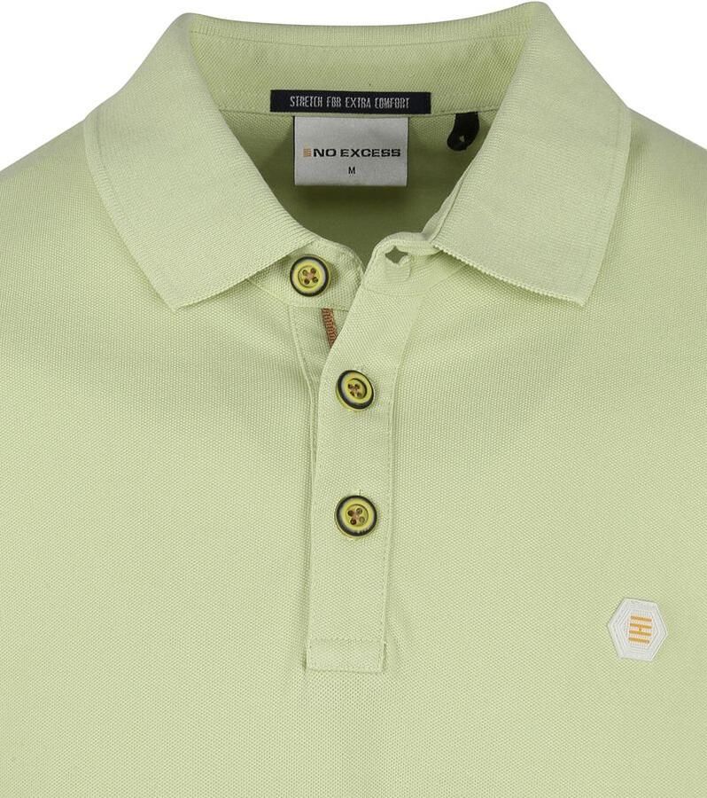 No Excess Polo pique kleding geverfde reactie Groen Heren - Foto 2