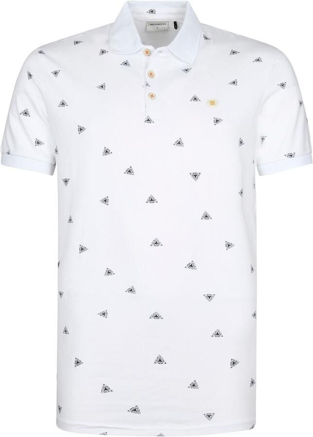 No Excess Polo Print Wit