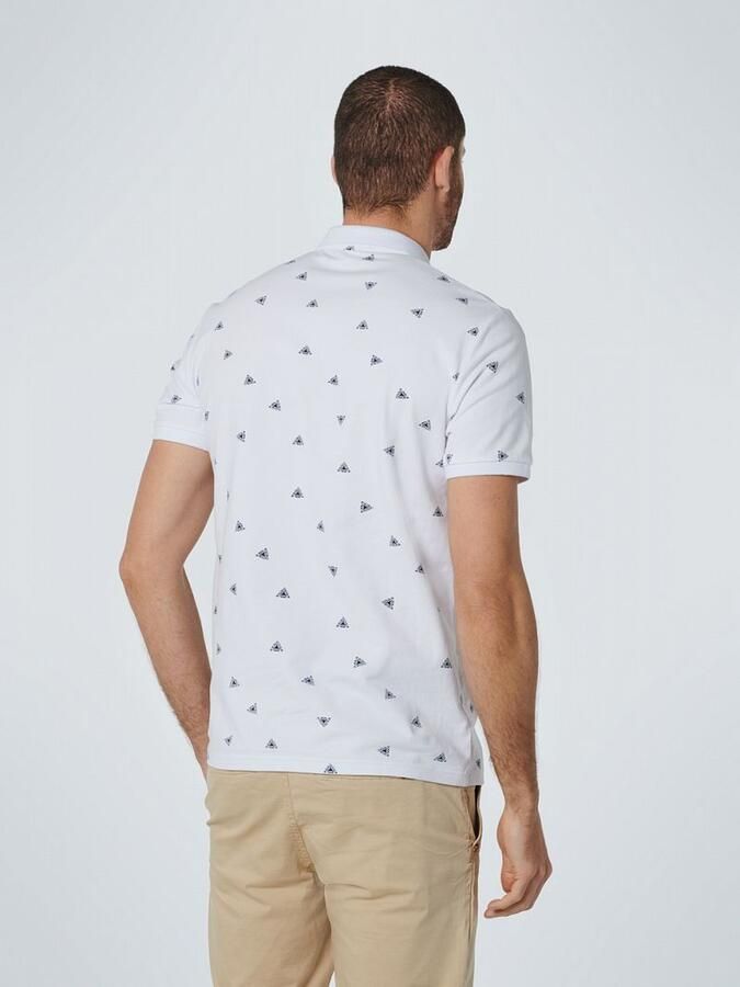 No Excess Polo Print Wit - Foto 4