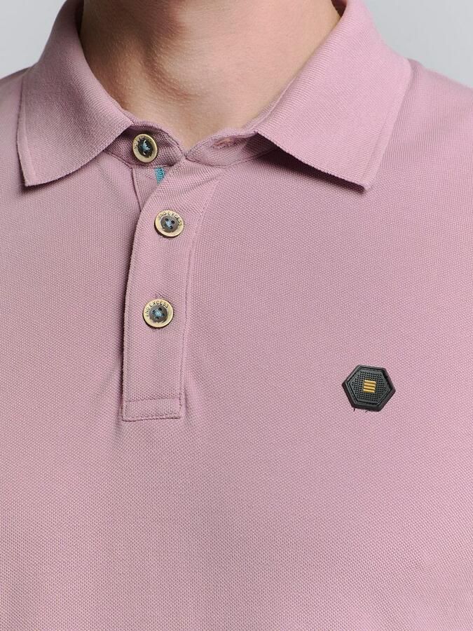 No Excess T-shirt Poloshirt Piqué Mauve - Foto 4