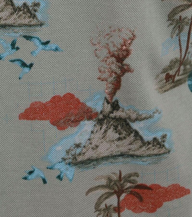 No Excess polo met all over print smoke green - Foto 3