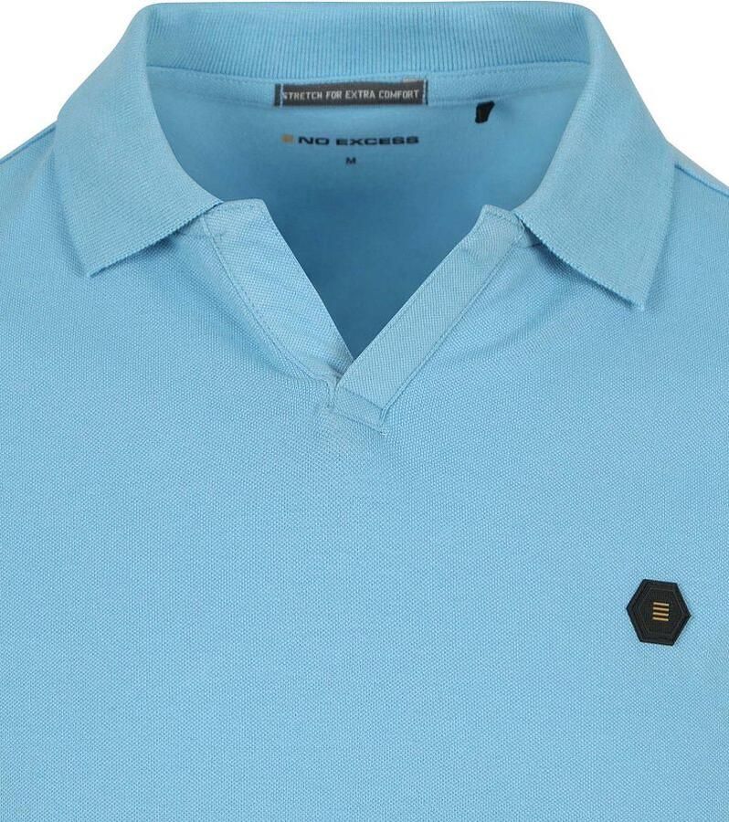 No Excess T-shirt Poloshirt Riva Solid Blauw