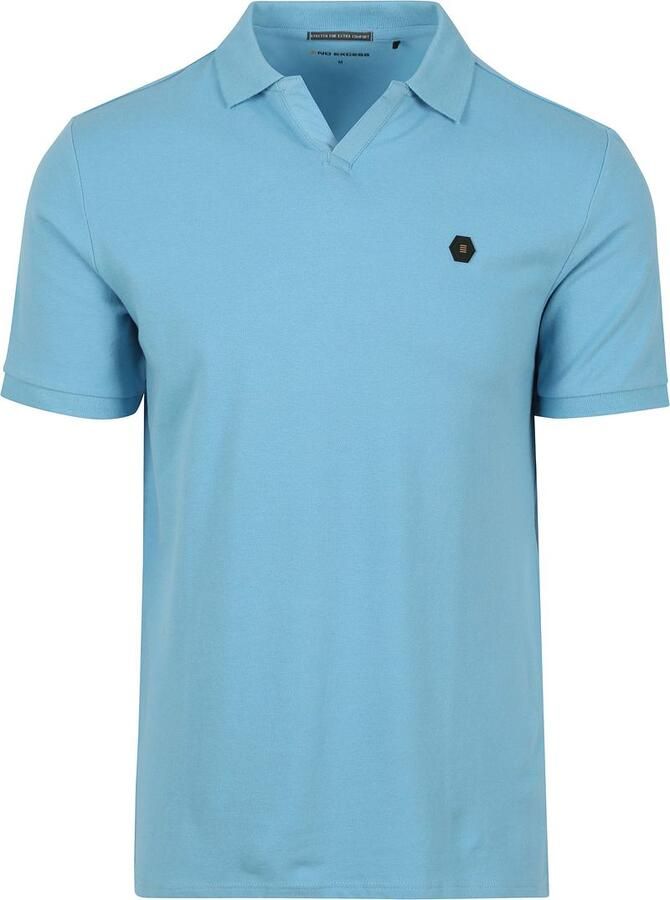 No Excess T-shirt Poloshirt Riva Solid Blauw