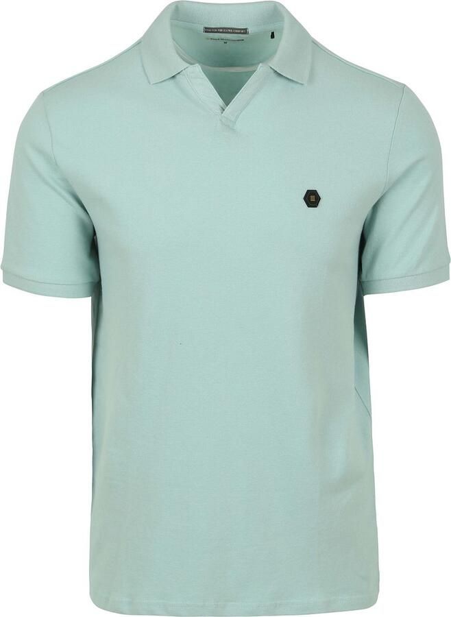 No Excess T-shirt Poloshirt Riva Solid Turquoise