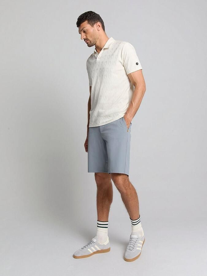 No Excess Poloshirt Terry Jacquard Ecru - Foto 2