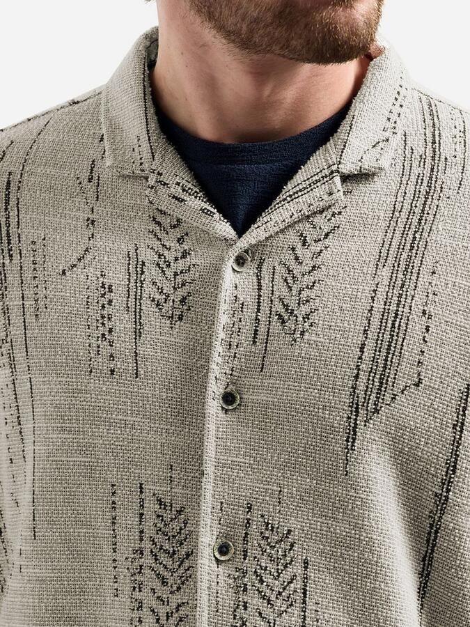 No Excess Short Sleeve Jacquard Overhemd Print Kit