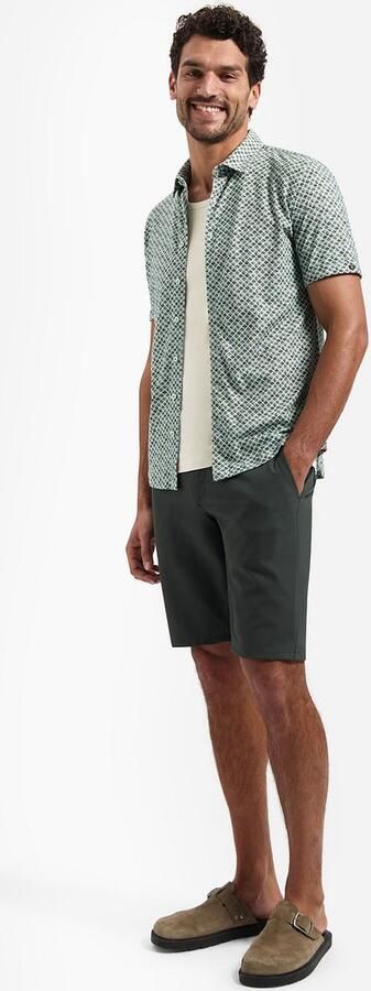 No Excess Short Sleeve Jersey Overhemd Print Groen - Foto 4