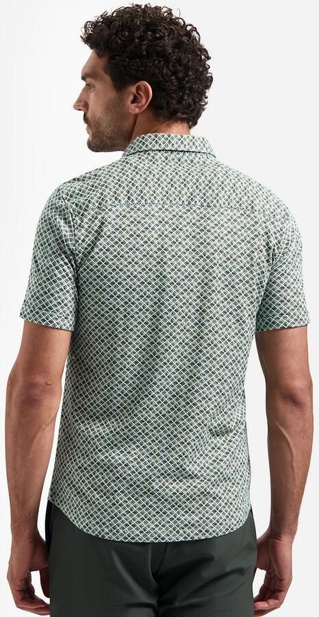 No Excess Short Sleeve Jersey Overhemd Print Groen - Foto 3
