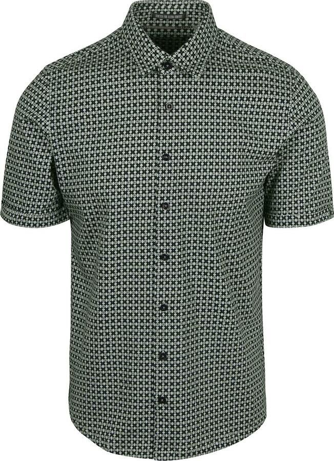 No Excess Short Sleeve Jersey Overhemd Print Mosgroen