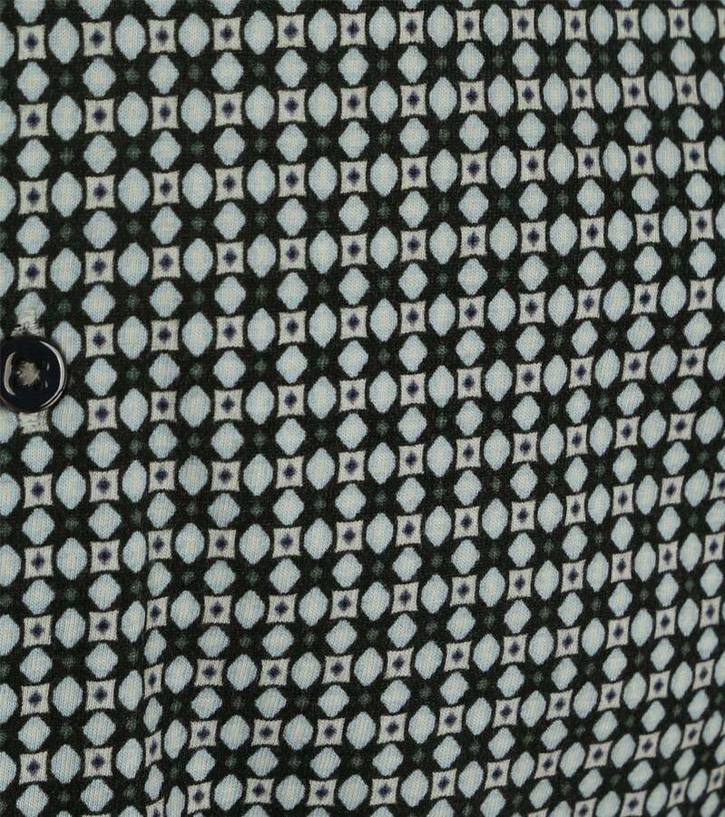 No Excess Short Sleeve Jersey Overhemd Print Mosgroen - Foto 2