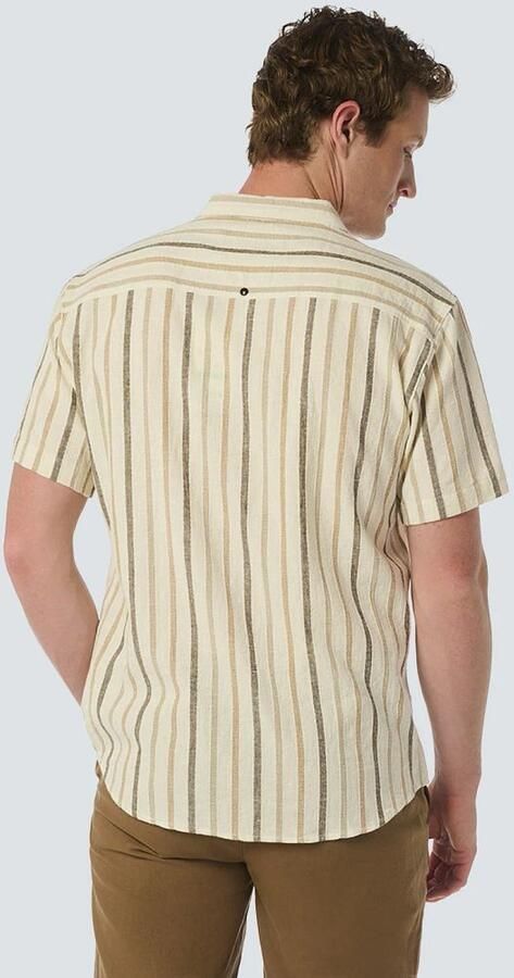 No Excess Short Sleeve Overhemd Linnen Ecru - Foto 5