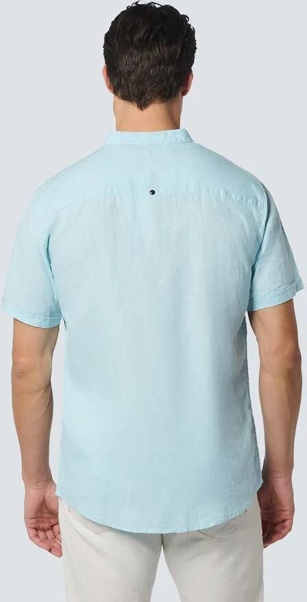 No Excess Short Sleeve Overhemd Linnen Lichtblauw - Foto 5