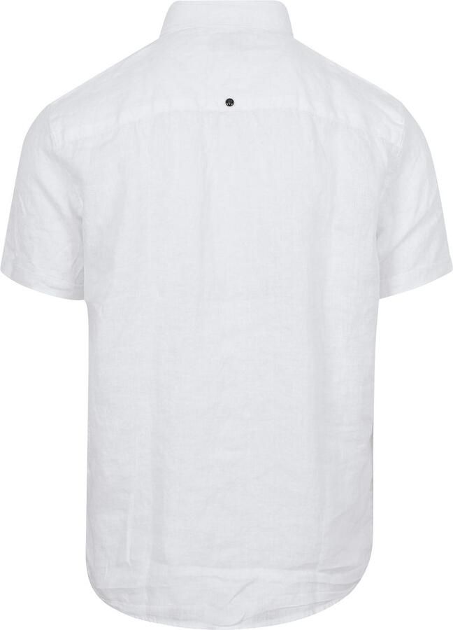 NO EXCESS Overhemd met korte mouwen van puur linnen - Foto 3