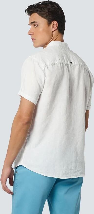 NO EXCESS Overhemd met korte mouwen van puur linnen - Foto 4