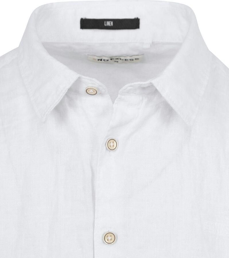 NO EXCESS Overhemd met korte mouwen van puur linnen - Foto 2