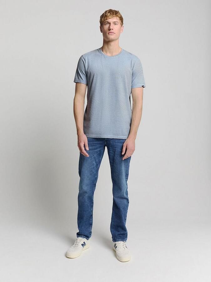 No Excess Stripes T-Shirt Lichtblauw - Foto 2