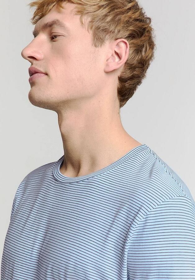 No Excess Stripes T-Shirt Lichtblauw - Foto 5