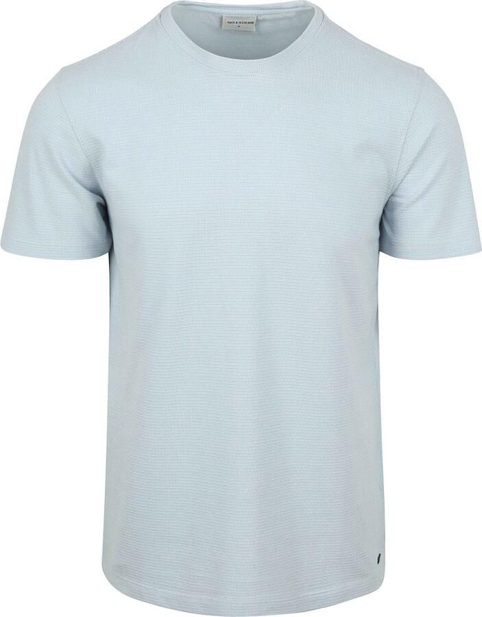 No Excess Structure T-Shirt Lichtblauw
