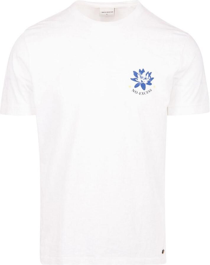 No Excess T-shirt T-Shirt Backprint Wit