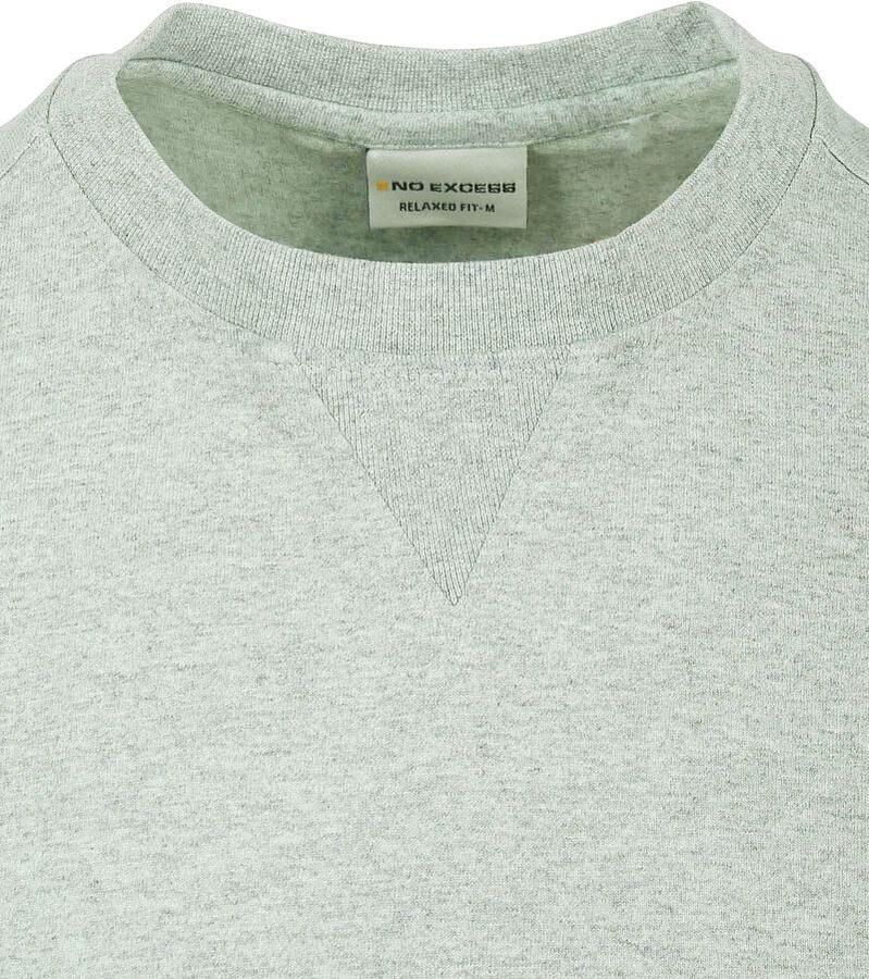 No Excess T-Shirt Melange Mint Groen - Foto 2