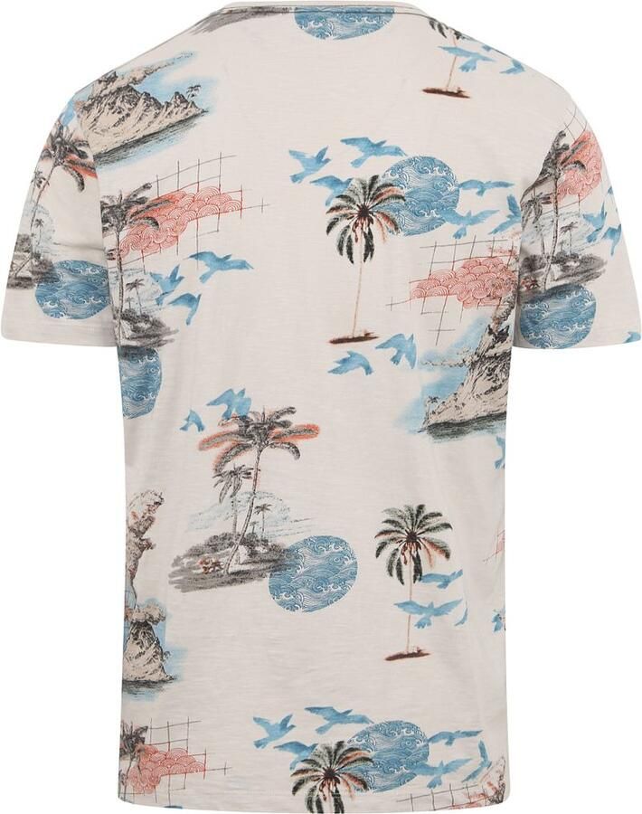 No Excess No-Excess T-Shirt Print Ecru Beige Heren - Foto 4