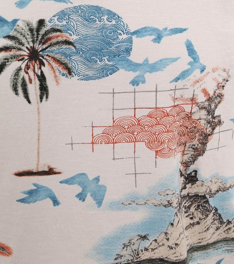 No Excess No-Excess T-Shirt Print Ecru Beige Heren - Foto 3