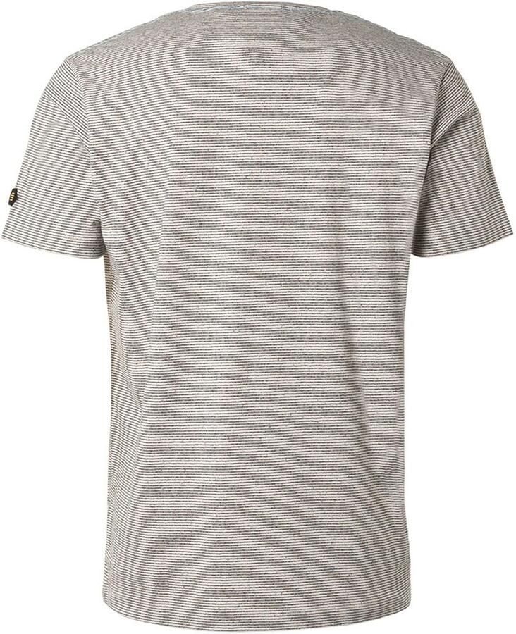 No Excess T-shirt T-Shirt Streep Melange Off-White - Foto 4