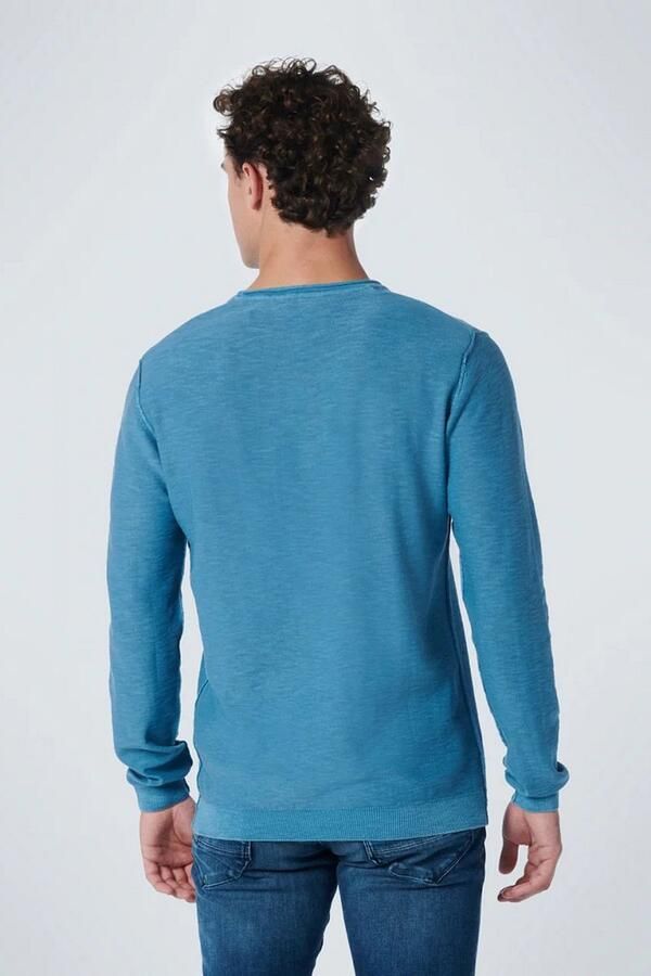 No Excess Round-neck Knitwear Blauw Heren