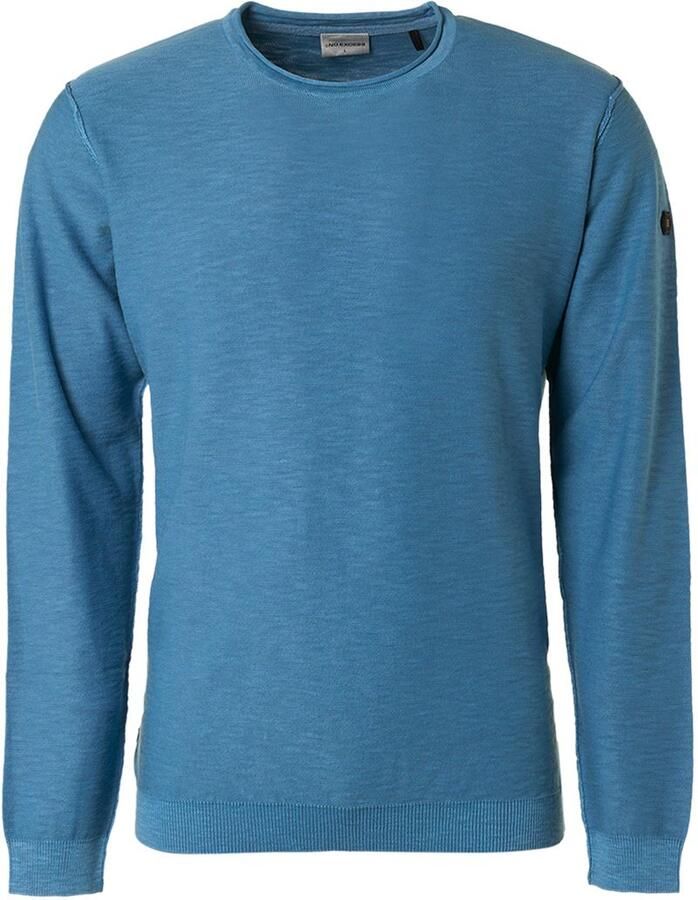 No Excess Round-neck Knitwear Blauw Heren