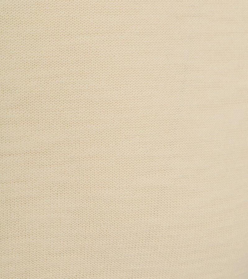 No Excess gemêleerde fijngebreide trui cream - Foto 2