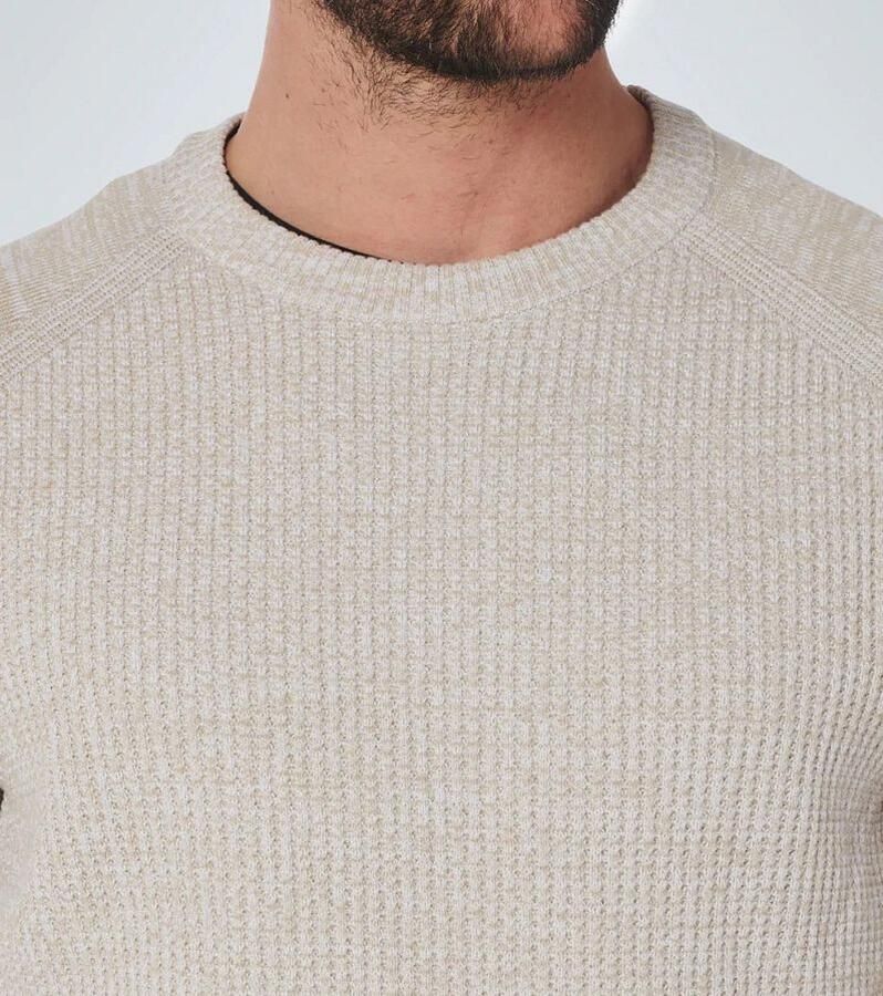 No Excess Ronde hals gekweek Beige Heren